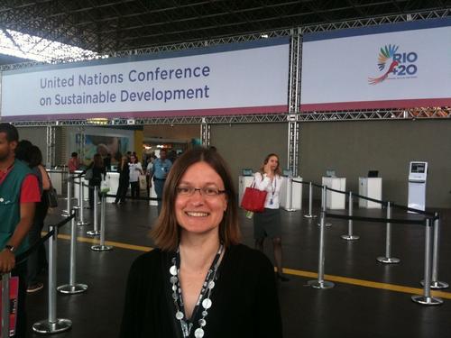 Marianne Beisheim at the UN Conference on Sustainable Development in Rio de Janeiro
