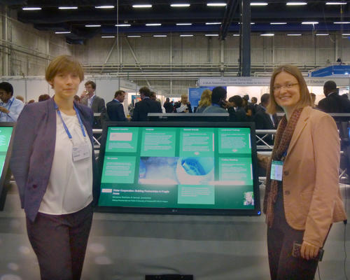 Dr. Marianne Beisheim and Ms. Hannah Janetschek at the World Water Week 2013
