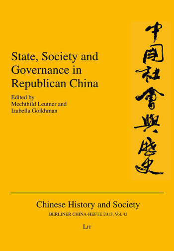 Cover: Berliner China-Hefte/Chinese History and Society, No. 43