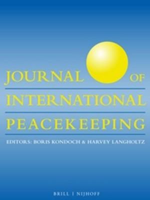 Cover: Journal of International Peacekeeping, 13 (1)