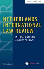 Cover: Netherlands International Law Review
