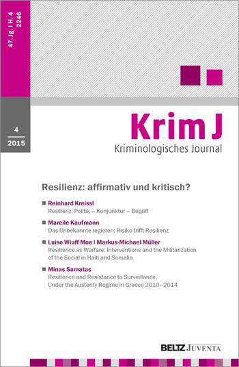 Cover: Kriminologisches Journal