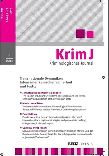 Cover: Kriminologisches Journal