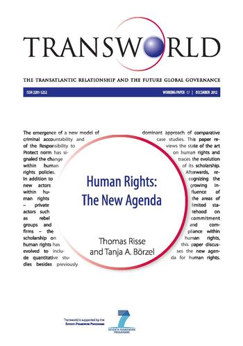 Cover: Transworld Working Paper 7. Human Rights: The New Agenda