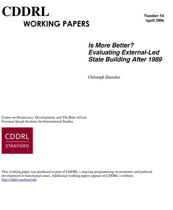 Cover: CDDRL Working Papers 