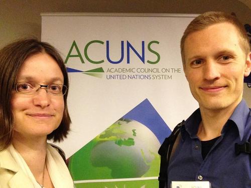 Marianne Beisheim and Nils Simon at the ACUNS conference in Istanbul