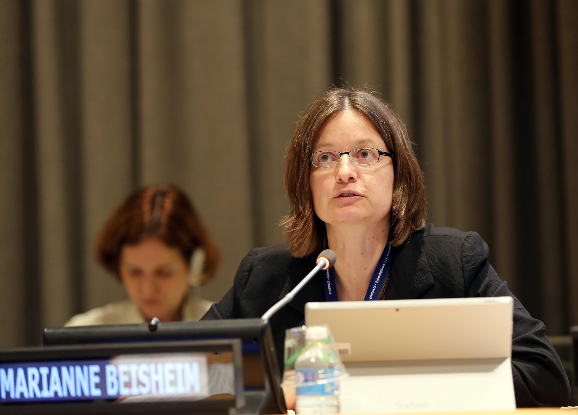 Marianne Beisheim beim HLPF-Panel