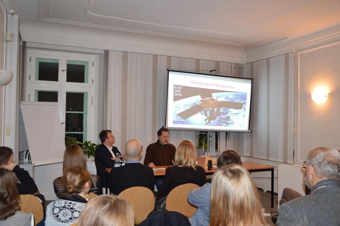 Prof. Steven Livingston demonstrates the opportunities for human rights protection through satellite technology.