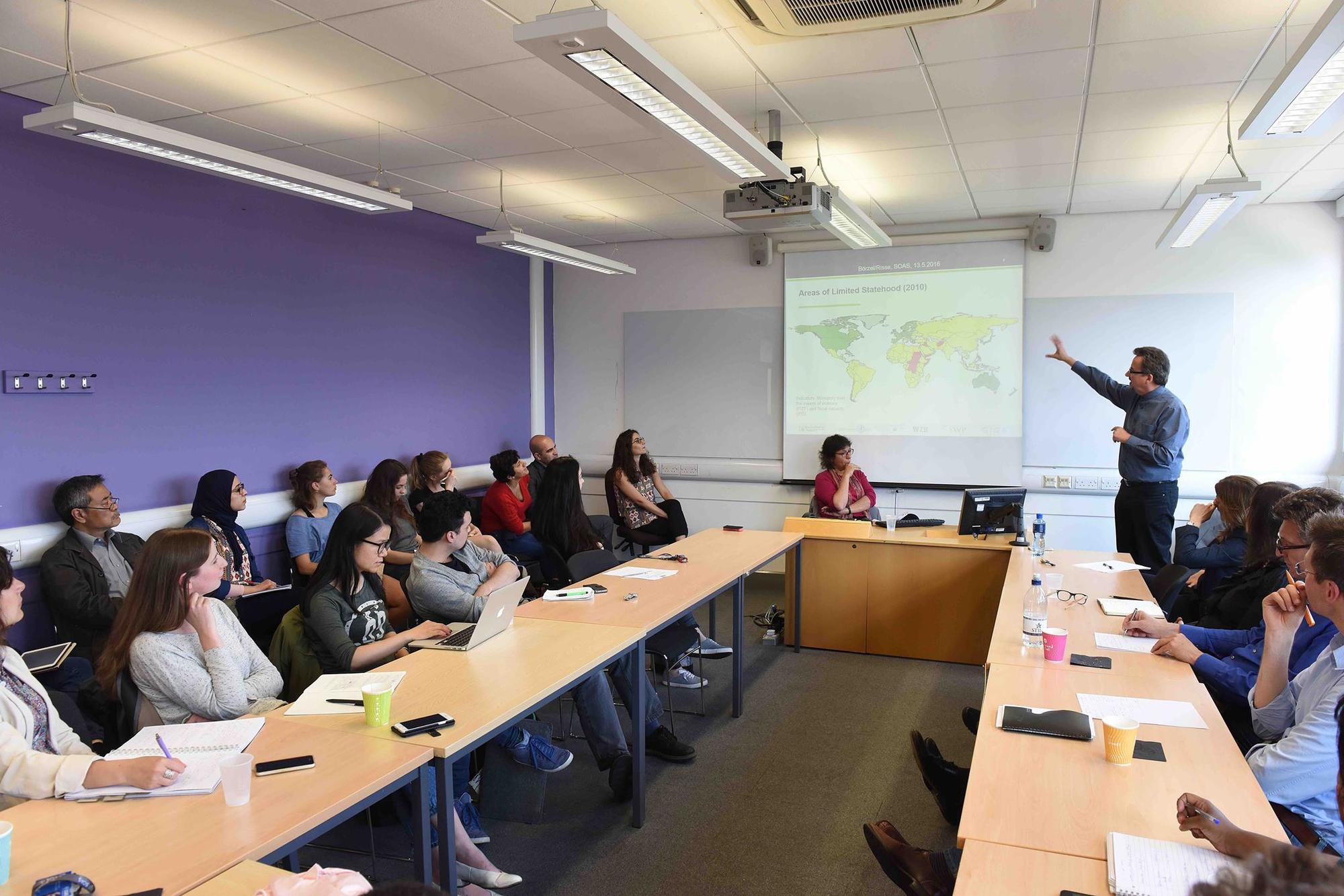 Tanja Börzel and Thomas Risse at the SOAS