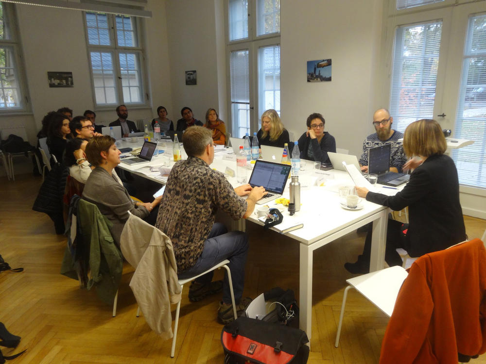 Workshop participants in discussion