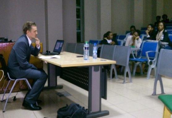 Guest lecture at the United States International University, Nairobi.