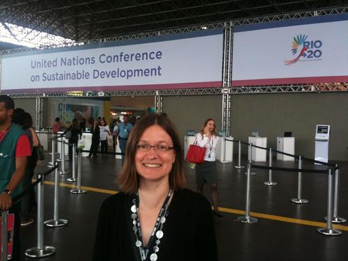 Marianne Beisheim auf der  Rio+20 Konferenz zu Nachhaltiger Entwicklung in Rio de Janeiro
