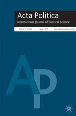 Cover: Acta Politica. International Journal of Political Science