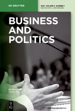 Cover: Business and Politics, 14 (3)
