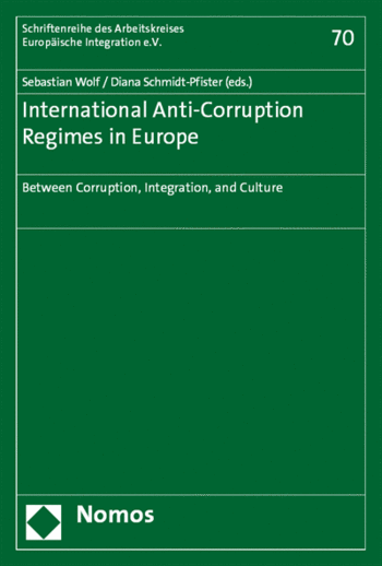Cover: International Anti-Corruption Regimes in Europe. Between Corruption, Integration, and Culture