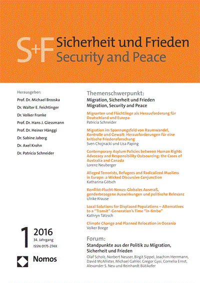 Cover: Sicherheit und Frieden