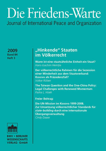Cover: Die Friedens-Warte
