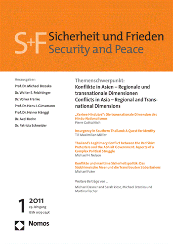 Cover: Sicherheit und Frieden, 29 (1)