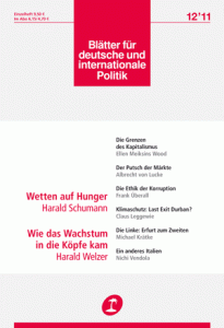 Cover: Blätter für deutsche und internationale Politik, 56 (12)