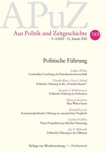Cover: Neue Perspektiven politischer Steuerung