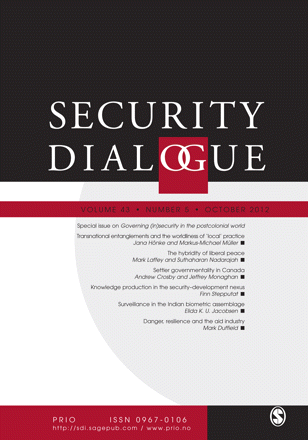 Cover: Security Dialogue