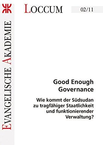 Cover: Good Enough Governance