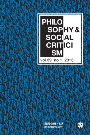 Cover: Philosophy & Social Criticism