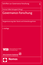 Cover: Governance-Forschung. Vergewisserung über Stand und Entwicklungslinien