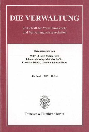 Cover: Die Verwaltung