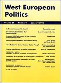 Cover: West European Politics