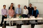 Kanji Tanimoto (Waseda University), Marie Söderberg (European Institute of Japanese Studies), Anne Ellersiek (SWP), Filiberto Sebregondi (EEAS), Kei Namba (GEAS), Marco Zappa (IAAW) und Verena Blechinger-Talcott (FU Berlin)