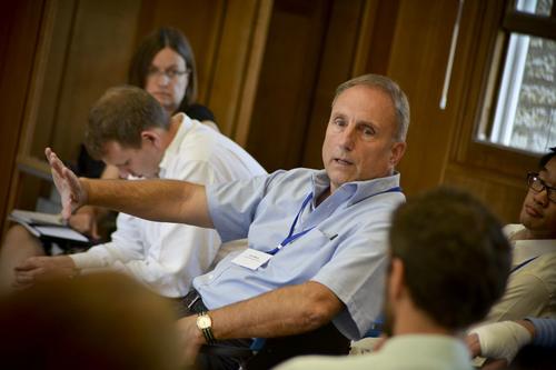 Workshop discussion (Dr. Beisheim in upper left corner)