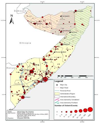 Gewaltereignisse Somalia